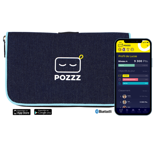 Pochette connectée POZZZ bleue