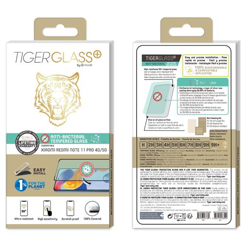 Film Tiger Glass+ pour Xiaomi Redmi Note 11 Pro