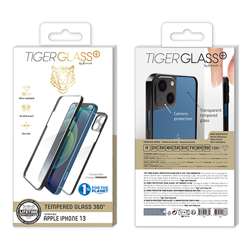 Coque 360 Tiger Class+ Noire pour iPhone 13