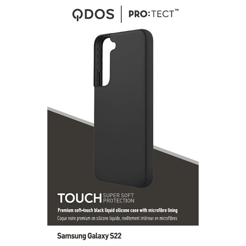 Coque Touch Silicone pour Samsung Galaxy S22 Noire