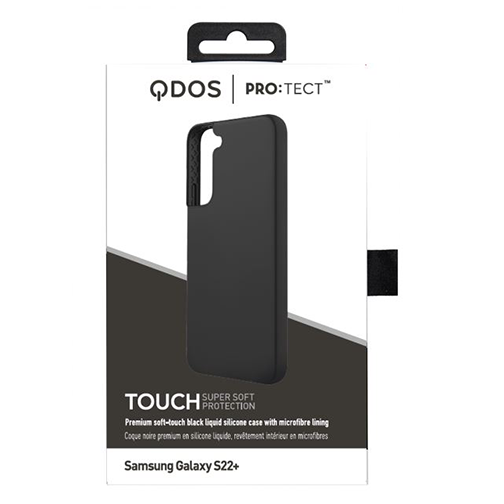 Coque Touch Silicone pour Samsung Galaxy S22 Plus Noire