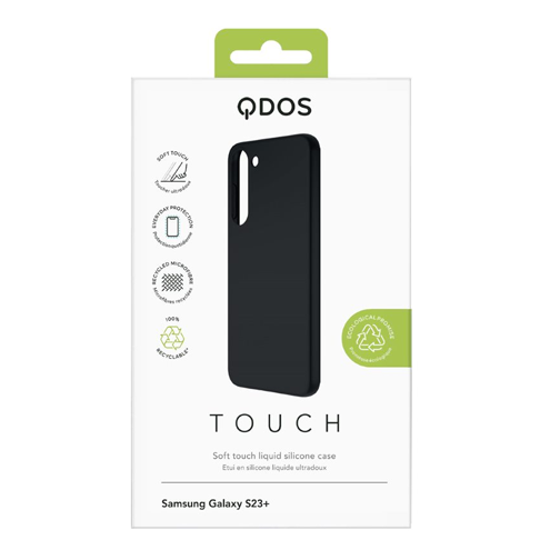 Coque Touch Silicone GRS pour Samsung S23+ noire