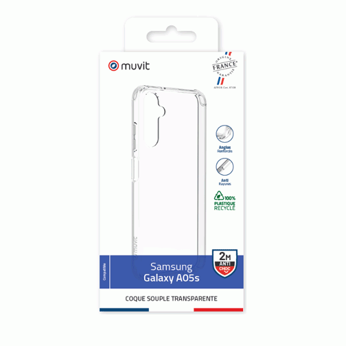 Coque made in France GRS pour Samsung Galaxy A05s cristal