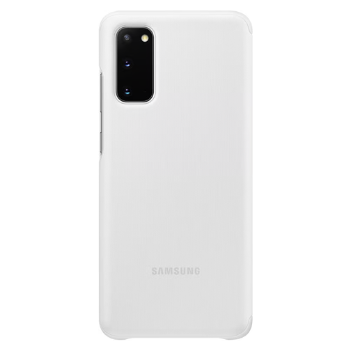 Etui à rabat Clear View pour Samsung Galaxy S20 blan