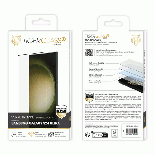 Film Tiger Glass+ pour Samsung Galaxy S24 Ultra