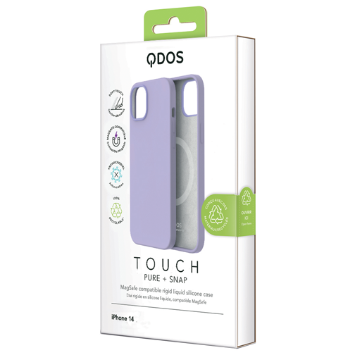 Coque Touch Pure GRS compatible MagSafe pour iPhone 14 lavande