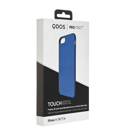 Coque Touch Silicone pour iPhone SE 2020 bleue