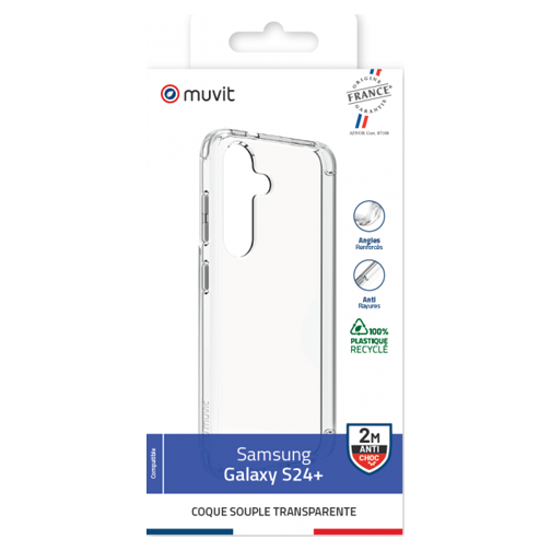 Coque made in France GRS pour Samsung S24 Plus cristal