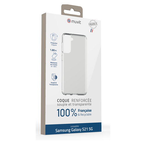 Coque made in France GRS pour Samsung Galaxy S21 cristal