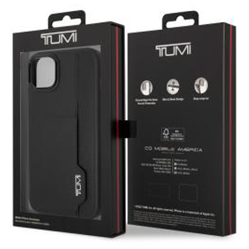 Coque TUMI avec porte-carte pour iPhone 14 noire