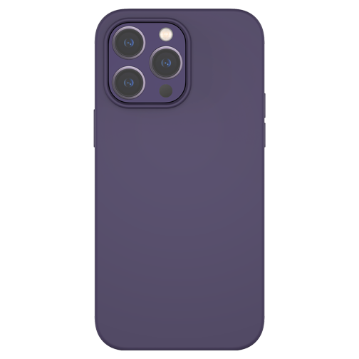 Coque Touch Silicone GRS pour iPhone 14 Pro Max violette