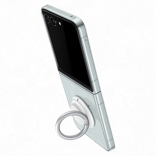 Coque avec support amovible pour Samsung Galaxy Z Flip5 cristal