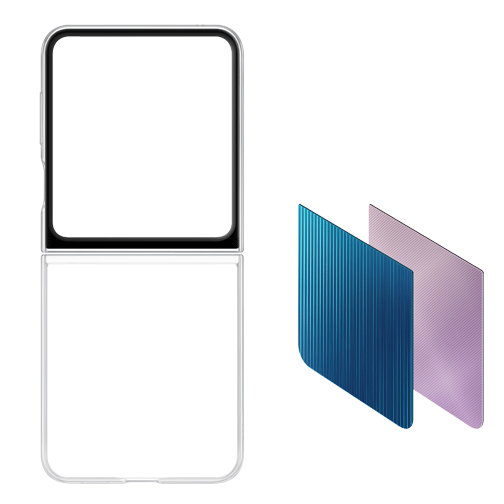 Coque avec support amovible pour Samsung Galaxy Z Flip5 cristal : prix,  avis, caractéristiques - Orange
