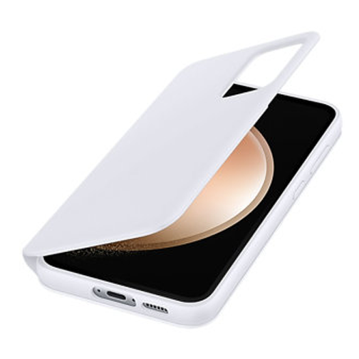 Etui à rabat Smart View pour Samsung Galaxy S23 FE 5G blanc