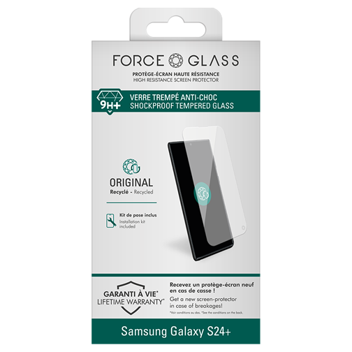 Pack film + coque + chargeur USB-C 45W pour Samsung Galaxy S24 Plus