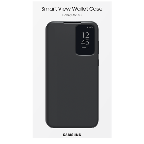 Étui à rabat Smart View pour Samsung Galaxy A55 5G noir