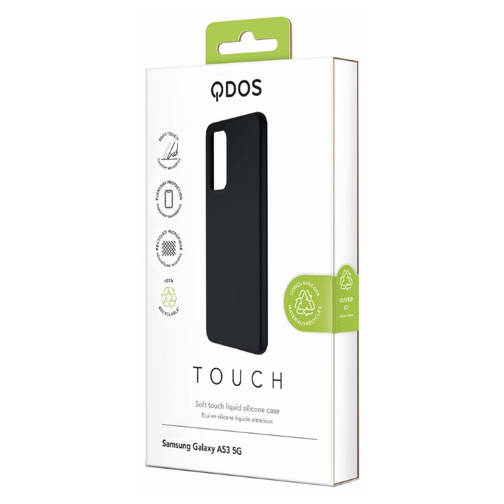 Coque Touch Silicone GRS pour Samsung A53 5G noire