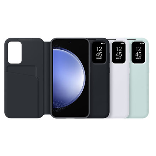 Etui à rabat Smart View pour Samsung Galaxy S23 FE 5G noir : Prix, avis,  caractéristiques - Orange