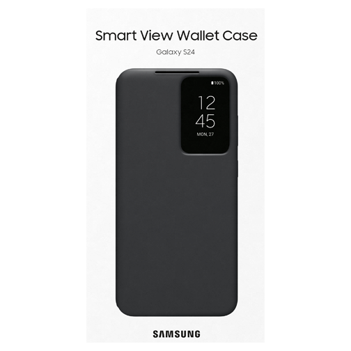Étui à rabat Smart View pour Samsung Galaxy S24 noir
