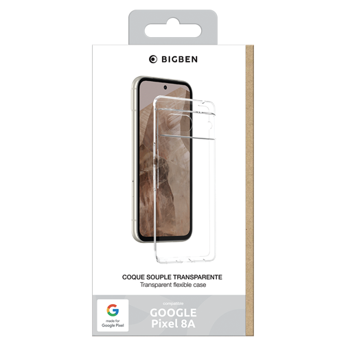 Pack film + coque + chargeur USB-C 20W pour Google Pixel 8a