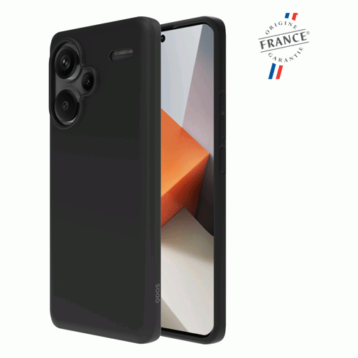 Coque silicone origine France pour Xiaomi Redmi Note 13 Pro Plus 5G noire
