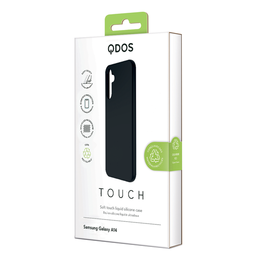 Coque Touch Silicone GRS pour Samsung A14 noire