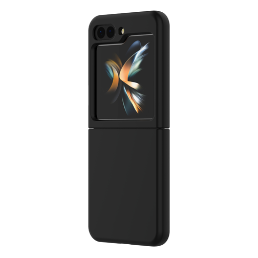 Coque Touch Silicone GRS pour Samsung Galaxy Z Flip5 noire
