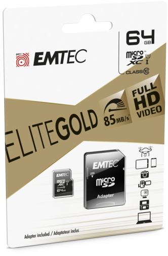 EMTEC Carte Micro SDXC Gaming 512 Go - Orange pas cher 