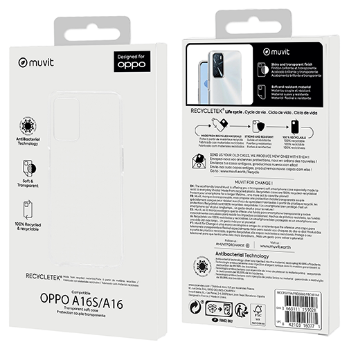 Coque Ecoresponsable Recycletek pour OPPO A16s 4G
