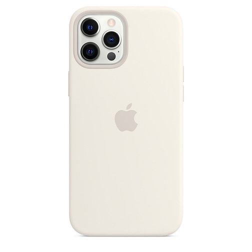 image3_Coque en silicone avec MagSafe pour iPhone 12 Pro Max - Blanc