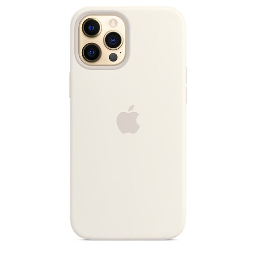 image4_Coque en silicone avec MagSafe pour iPhone 12 Pro Max - Blanc