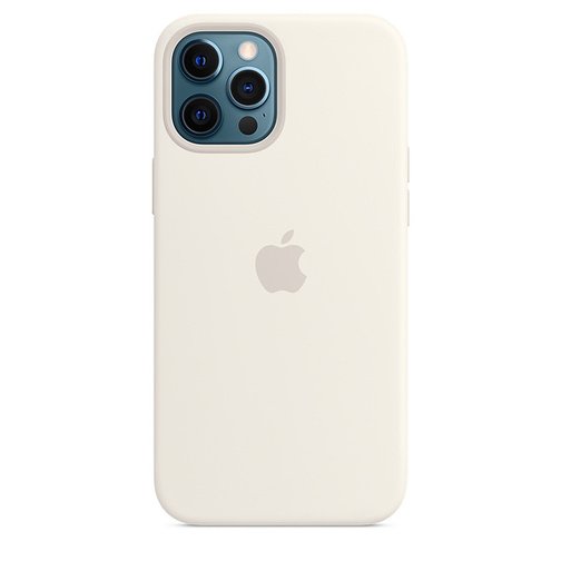 image1_Coque en silicone avec MagSafe pour iPhone 12 Pro Max - Blanc