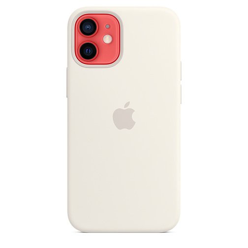 image4_Coque en silicone avec MagSafe pour iPhone 12 mini - Blanc