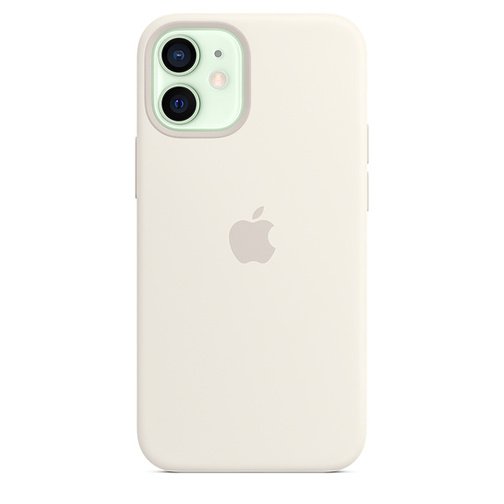 image5_Coque en silicone avec MagSafe pour iPhone 12 mini - Blanc