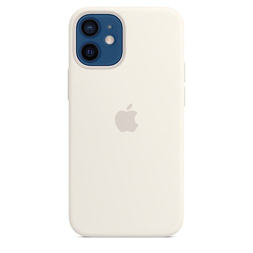 image1_Coque en silicone avec MagSafe pour iPhone 12 mini - Blanc