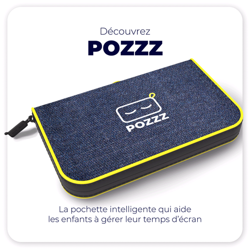 Pochette connectée POZZZ bleue