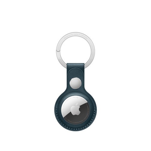 image1_Porte-clés en cuir AirTag Bleu