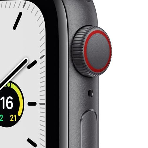 Apple Watch SE Cellular 40mm alu gris sidéral bracelet sport Minuit