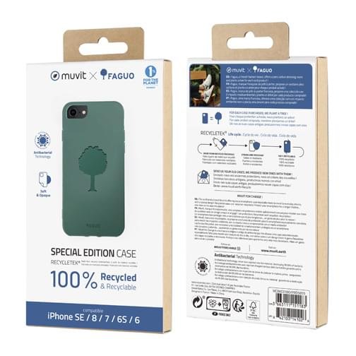 Coque Faguo pour iPhone SE 2020 Verte