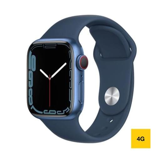 Apple Watch Series 7 Cellular 45mm Alu Bleu Bracelet Sport