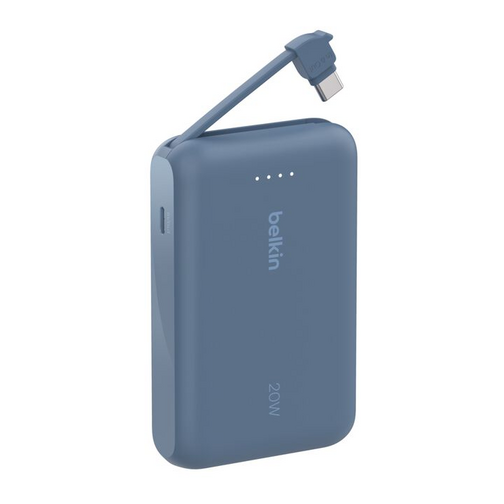 Batterie externe Belkin Power Delivery 10 000 mAh et 20W bleue