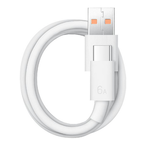 Chargeur secteur HONOR Power delivery USB-A 66W et câble USB-C blancs