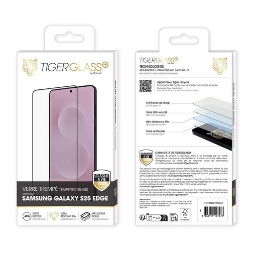 Film Tiger Glass+ pour Samsung Galaxy S25 Edge