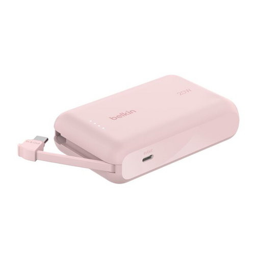 Batterie externe Belkin Power Delivery 10 000 mAh et 20W rose