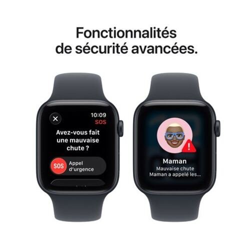 Apple Watch SE 3 GPS 44mm Alu minuit bracelet sport