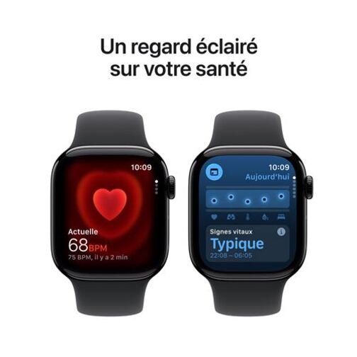 Apple Watch Series 11 5G Cellular 42 mm noir bracelet sport noir