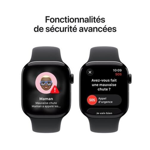 Apple Watch Series 11 5G Cellular 42 mm noir bracelet sport noir