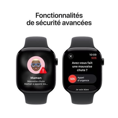 Apple Watch Series 11 5G Cellular 46 mm noir bracelet sport noir