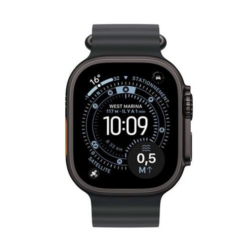 Apple Watch Ultra 3 5G 49mn titane noir bracelet noir océan