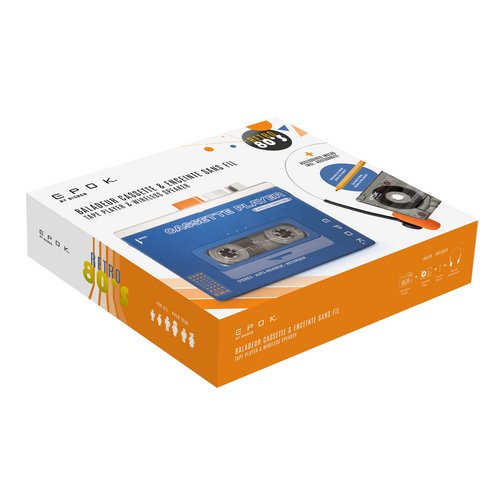 BBC Baladeur cassette Bluetooth bleu